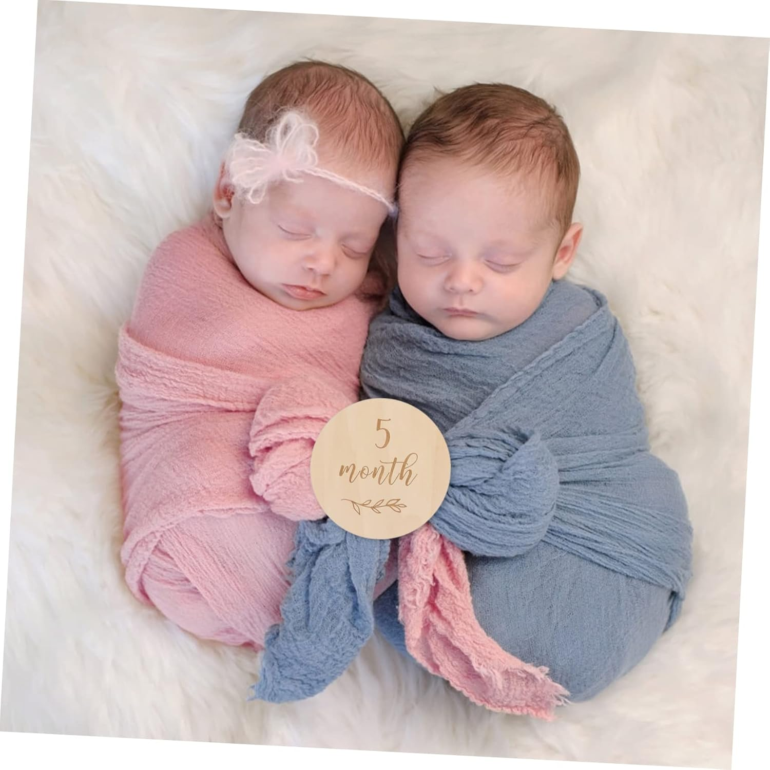 13Pcs Baby Milestone Growth Cards Wooden Monthly Infant Birthday Commemorative Cards for Newborn Photography Props image number 5