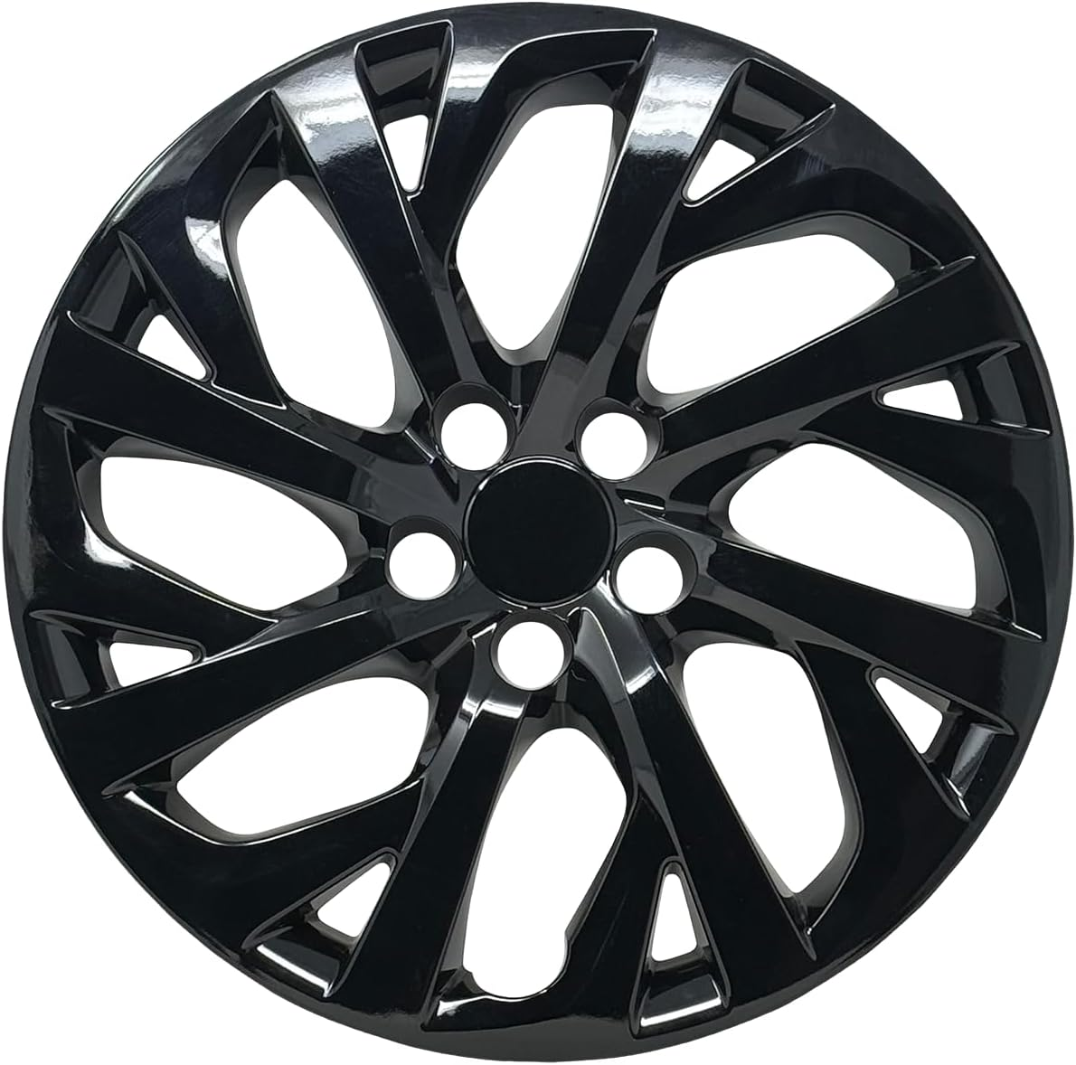 Hubcap Replacement for Toyota Corolla 2017-2019, Gloss Black 16-Inch Wheel Cover (1-Piece) image number 3
