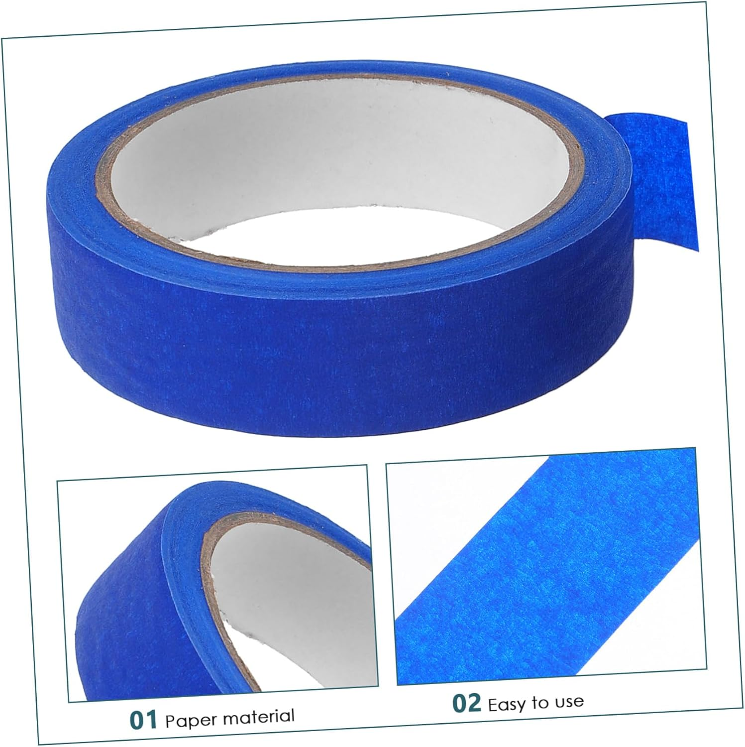 HOMSFOU 6 Rolls Painter Tape Masking Tapes for Wall Painting DIY Artist Craft Arts Decoration Drafting Yards image number 2