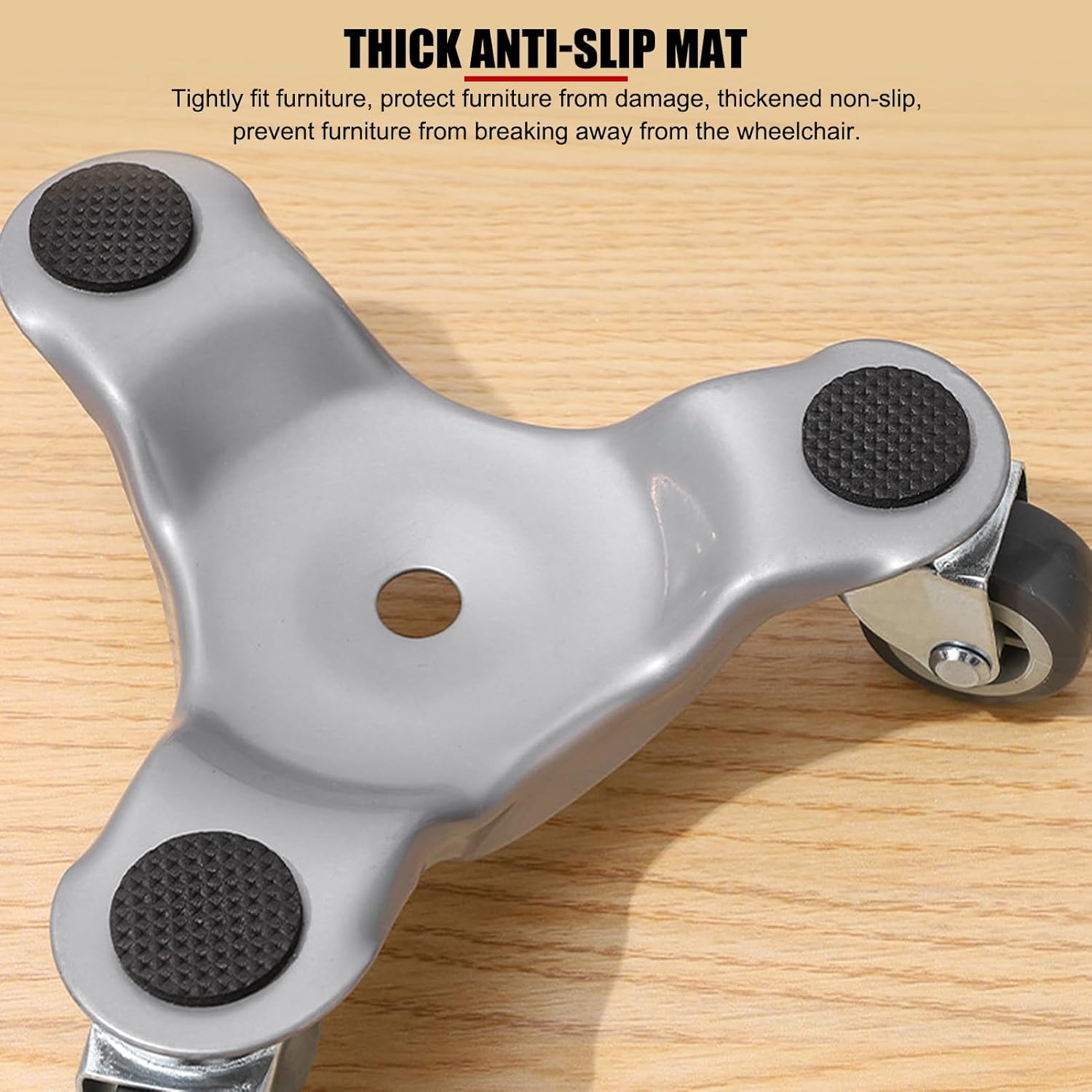 EVTSCAN Set of 4 Triangular Furniture Movers with Swivel Wheels + Furniture Lifter Set, for Sofas, Beds, Cabinets, Tables, for Home, Office, Heavy Objects image number 2