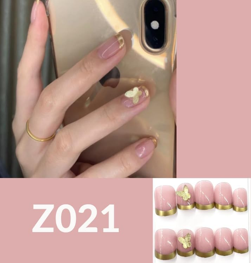 Pushnposh Premium 24PCS Press on Nails Set &ndash; Elegant & Durable Instant Manicure Kit for Women and Girls (Z093) image number 1