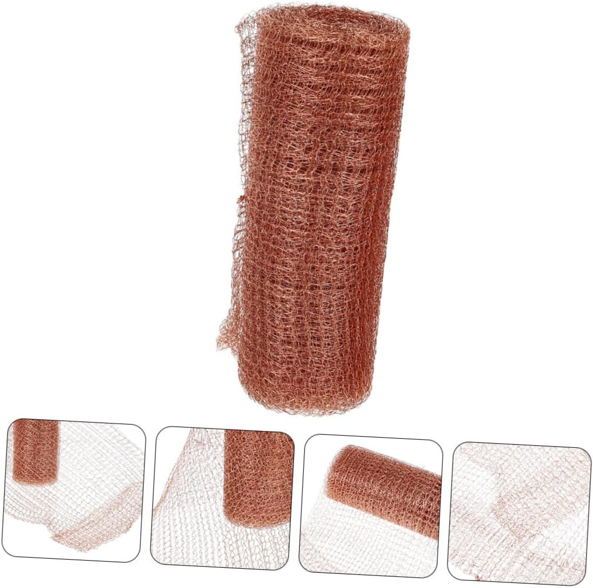 Copper Wire Mesh Barrier for Garden Plants Snail and Mouse Deterrent 127M Roll Flexible and Cuttable Copper Mesh for Hole Filling image number 3
