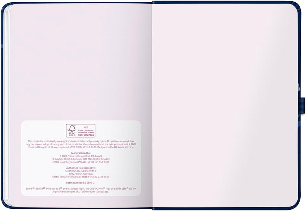 Busy B A5 2026 Diary - Busy Life Weekly Planner Journal &ndash; Life Diary for Students, Teachers, Work & More with Dual Schedules, Year Calendar, Pen Loop, Pockets & Elastic Closure Band - Birds Print image number 3