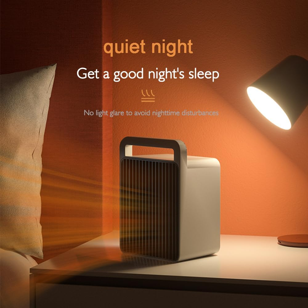 Space Heater,Ptc Ceramic Electric Desktop Heater High Output Fan for Home Bedroom Office Desk Indoor Use image number 6