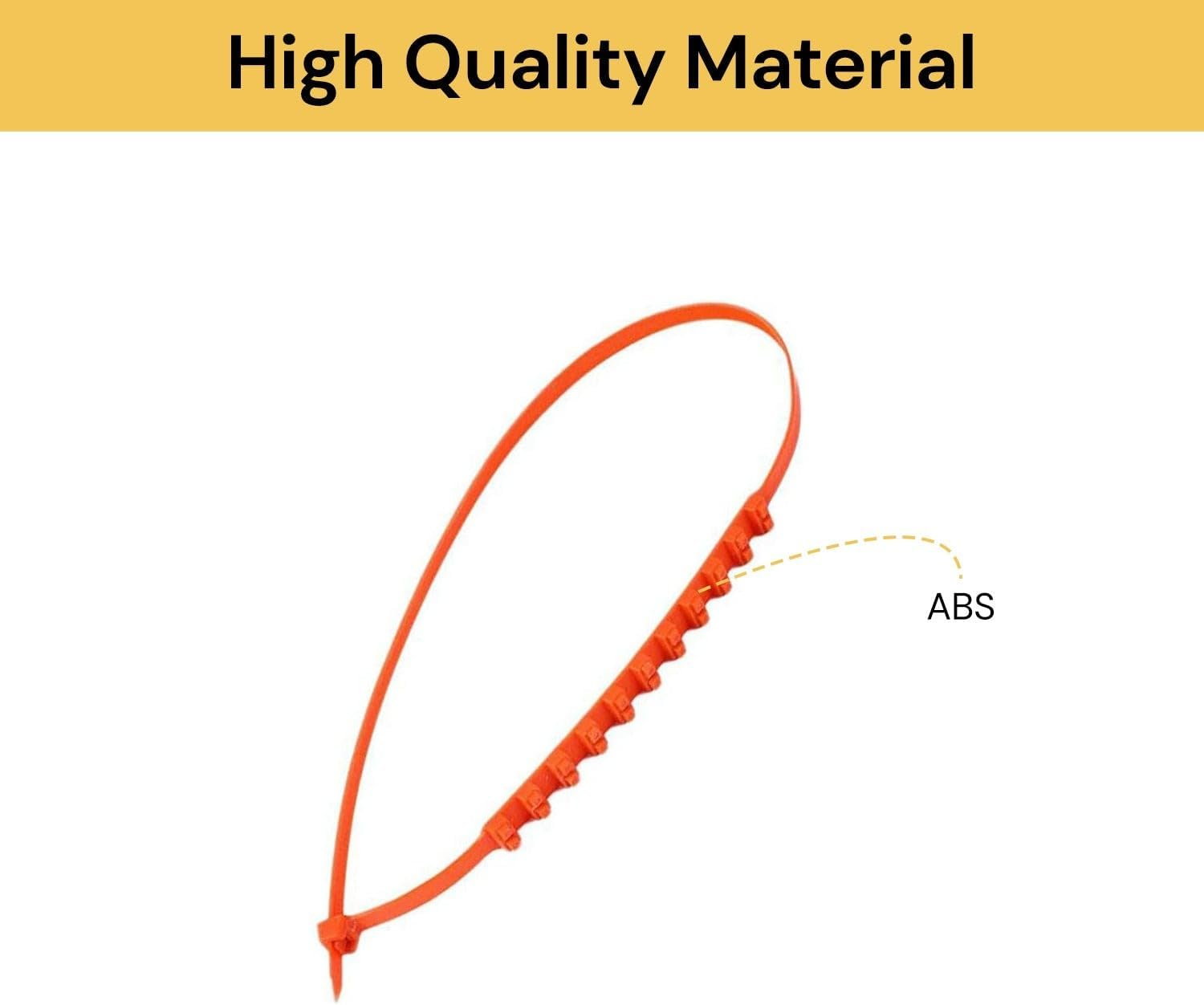 EZONEDEAL 10Pcs Universal Winter Car Tyre Anti-Skid Snow Chains Universal Stainless Steel Snow Chains, Emergency Snow Tyre Chains image number 3