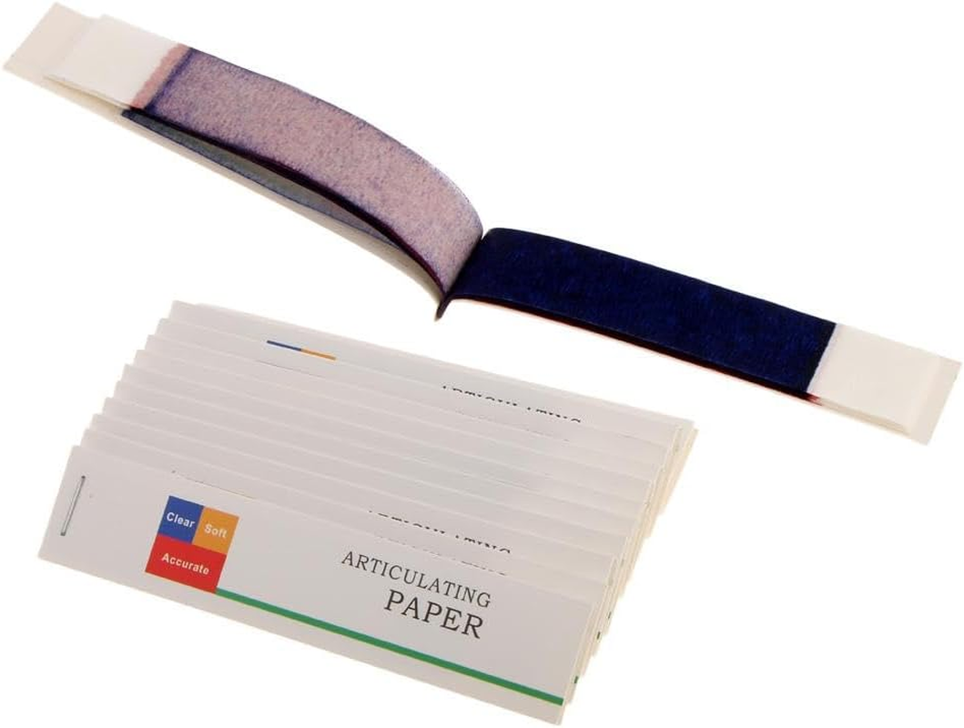 Dental Articulating Paper Red Blue Thin Thick Strips Supply 12 Books/Box image number 2