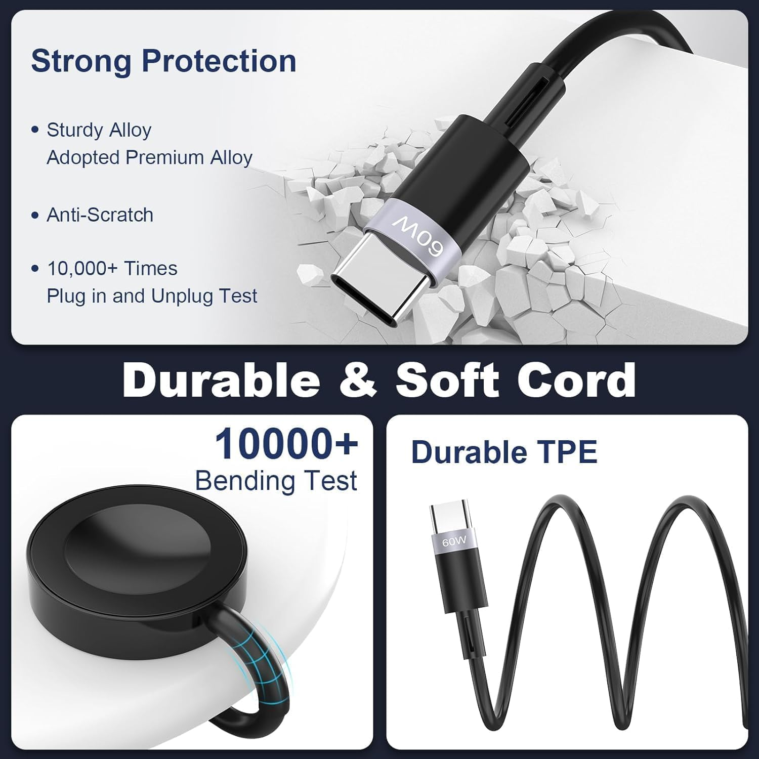 Retractable Multi Charging Cable Compatible with Iwatch/Iphone,Fast Charging 100W 3-In-2 Multiple Charging Cable,Compatible with Iphone 16/15/14/13/12 Iwatch Ultra/Se/9-1/Iphone/Tablets image number 5