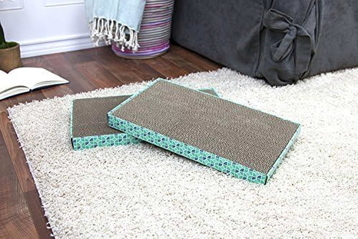 Kitty City XL Wide Corrugate Cat Scratchers 3 Pieces, Cat Scratching, Cat Scratch Pad, Vary, 18 X 10 X 1.5 Inches (CM-0204-CS01) image number 4