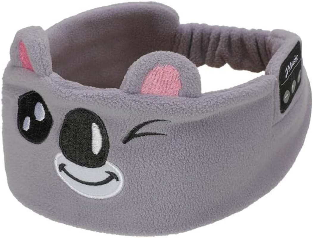 Qinghong Kids Wireless Headphones Headband, Earphones for Children, Bandeau Toddler Headphones with Speakers,Super Soft Headband (Rose Red Owl)