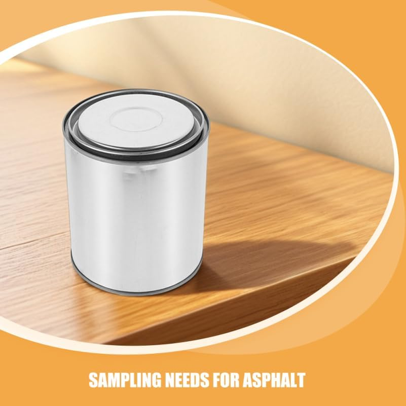 LALAFINA 2Pcs Metal Paint Cans with Lids, 2L Thickened Empty Paint Storage Cans for Laboratory Sampling Oil and Industrial Use image number 2