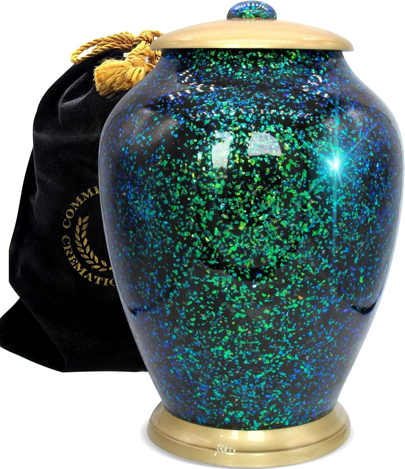 Sparkling Prismatic Cremation Urn for Ashes Adult Male - Beautifully Handcrafted Decorative Urns & Personalized Cremation Urn for Ashes for Women image number 2