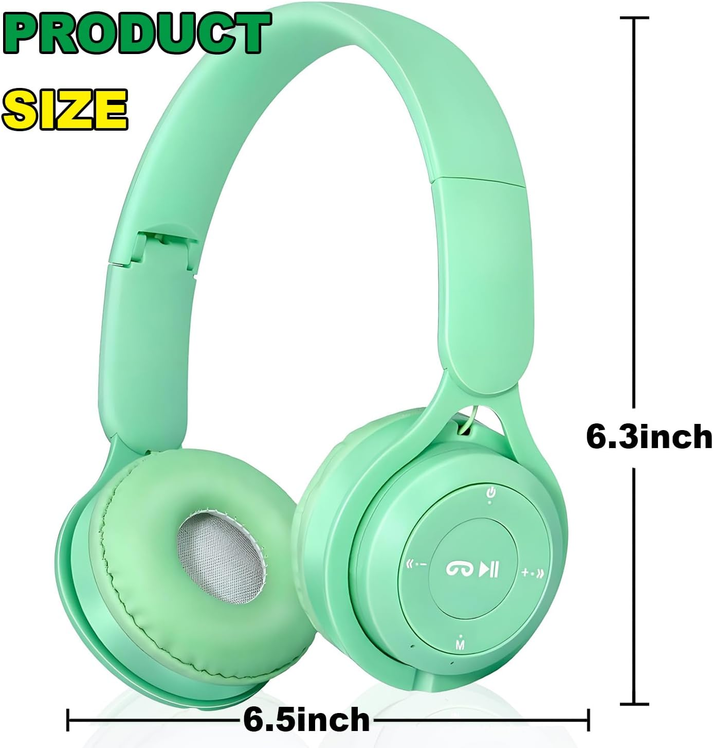 Upgraded Hybrid Active Noise Cancelling Headphones with Transparent Modes Wireless Bluetooth with Mic, Deep Bass,Soft-Earpads Headset Green image number 3