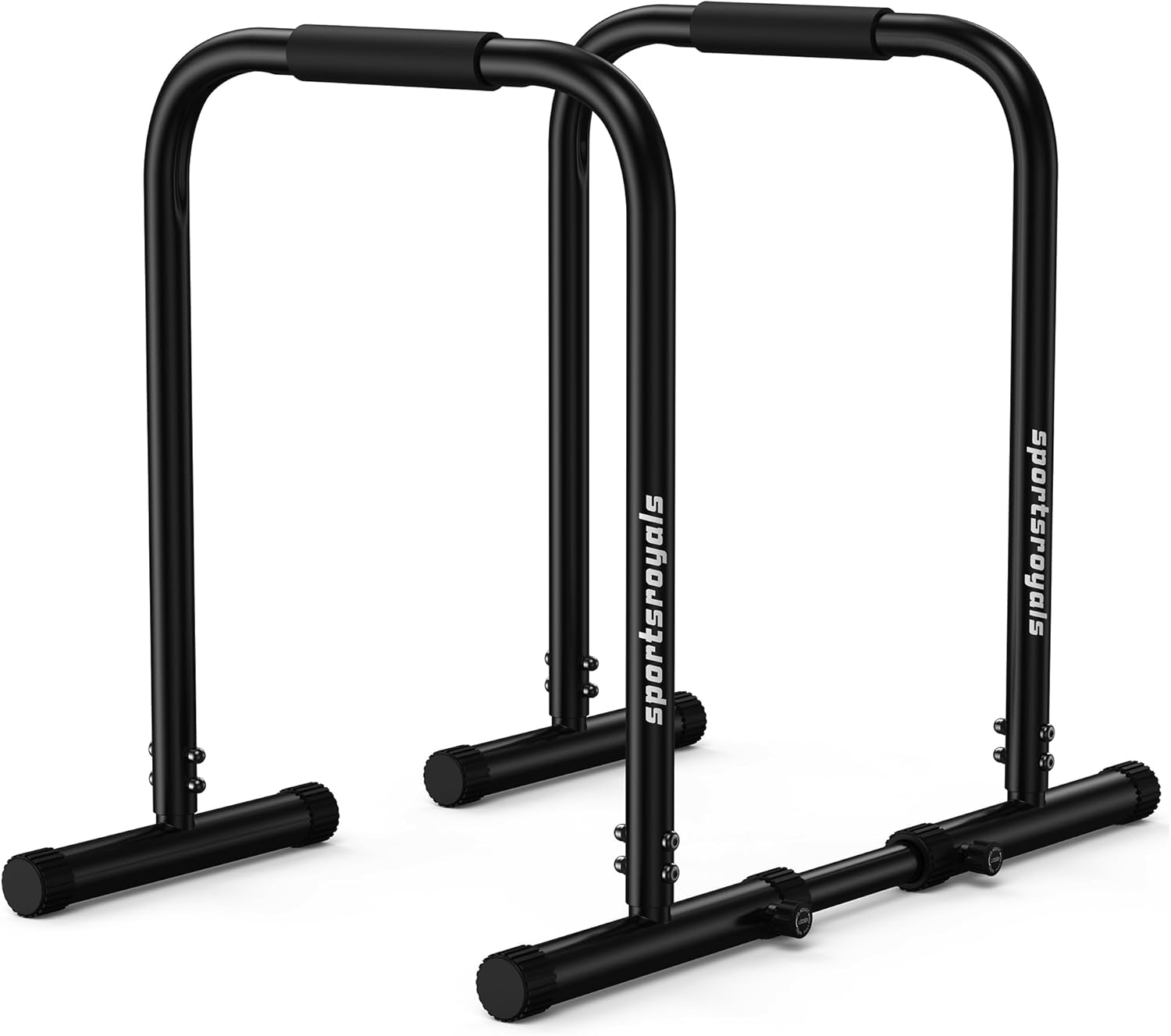 Sportsroyals Dip Bar, Adjustable Dip Stands Station for Home, Functional Heavy Duty Parallette Bars for Upper Body Workout (400/1200LBS Loading Capacity, 2025 New Version)