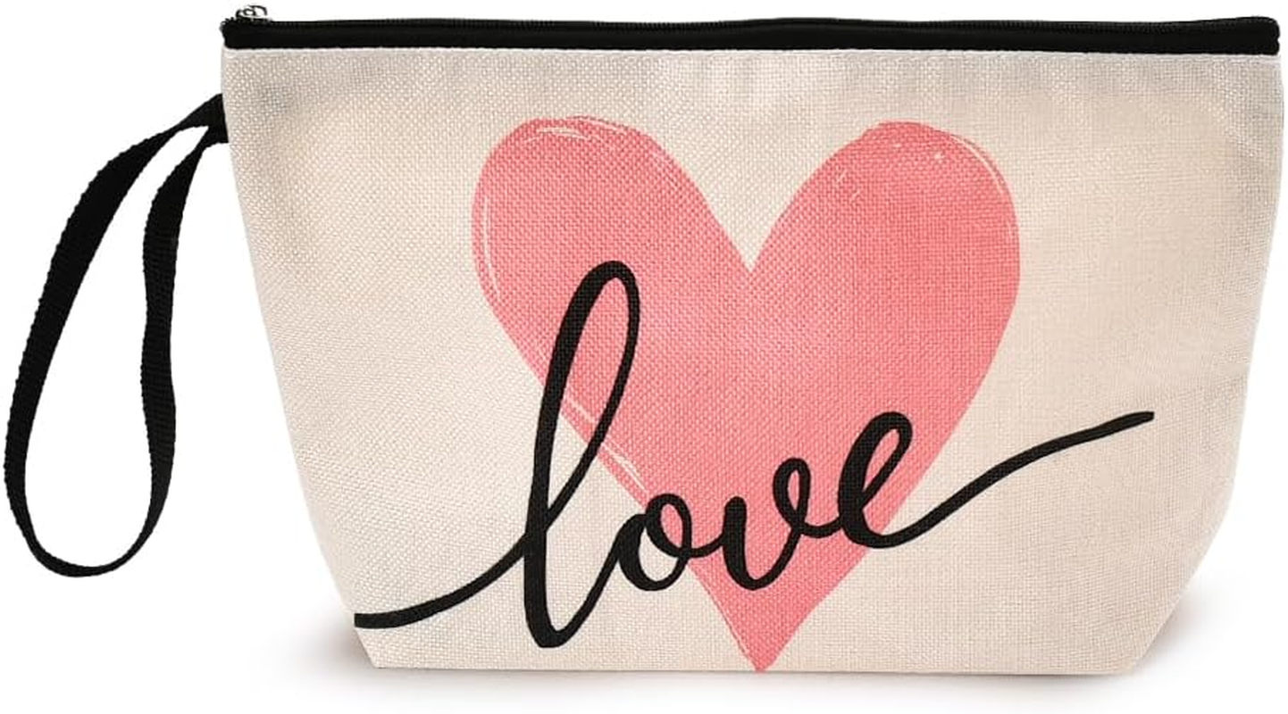 Travel Makeup Bag Cosmetic Bags for Women Girls Valentines Day Gifts for Wife Fiance Anniversary Birthday Gifts for Girlfriend Best Friends Makeup Cosmetic Bag Travel Accessories