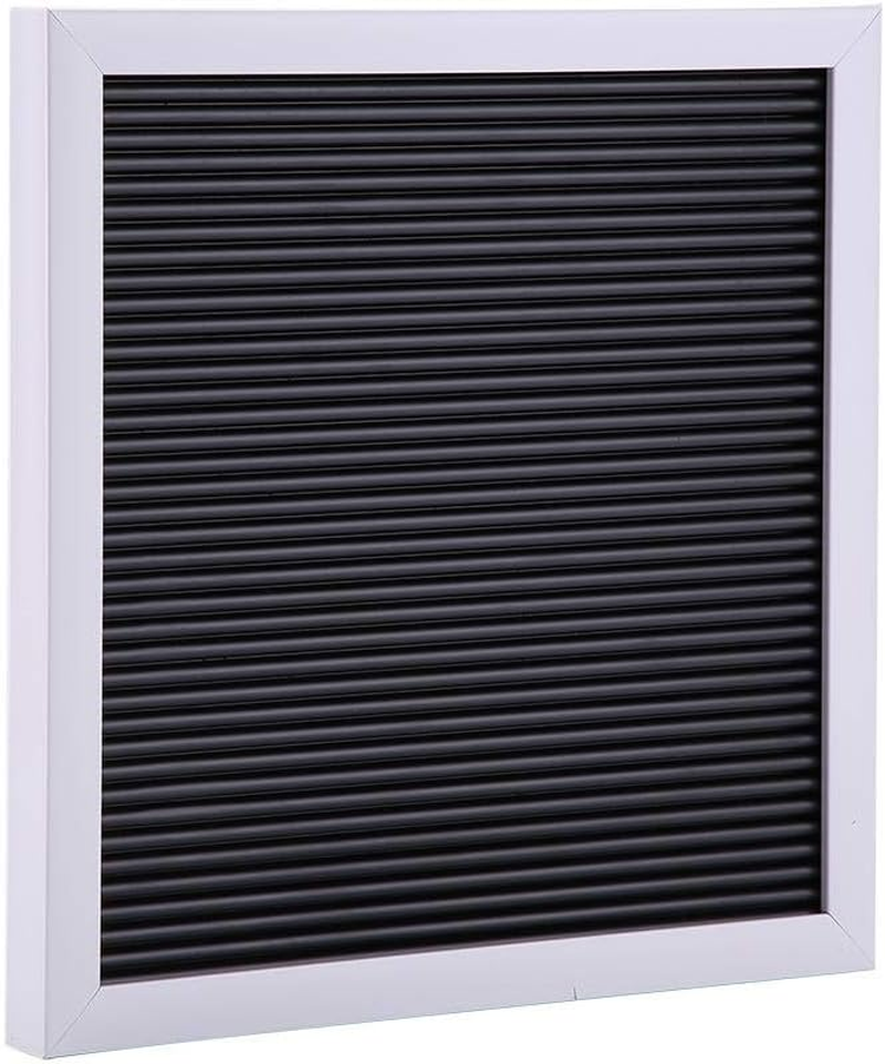 Message Felt Letter Board Wall Mounted 25Cm*25Cm Felt Board, DIY Letters Board, DIY Decorative Board for Bedroom/Living Room/Porch Home Home Room Decor(White Frame) image number 5