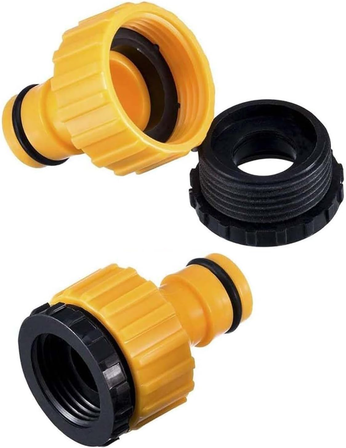 Garden Hose Tap Connectors 4Pcs Set - Easy Installation, Durable & Leak-Proof for Outdoor Watering Needs, Universal Fit for Garden Hoses and Faucets