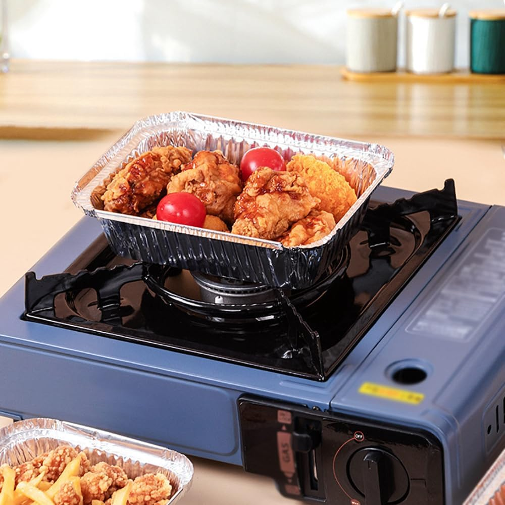 20X BBQ Aluminum Foil Grease Drip Pans Recyclable Grill Catch Tray for Weber image number 6