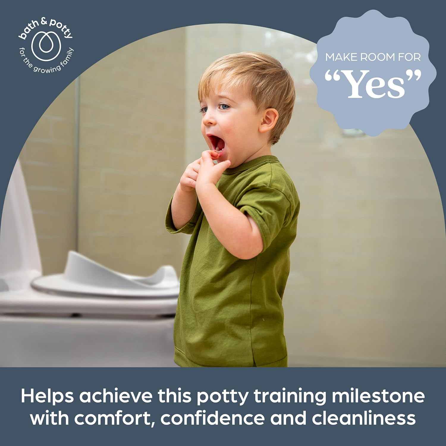 Dreambaby Anti-Slip Contoured Toilet Training Seat, Unisex, Safe Toddler Potty Training in the Bathroom, Home and Travel (White/Grey) image number 4