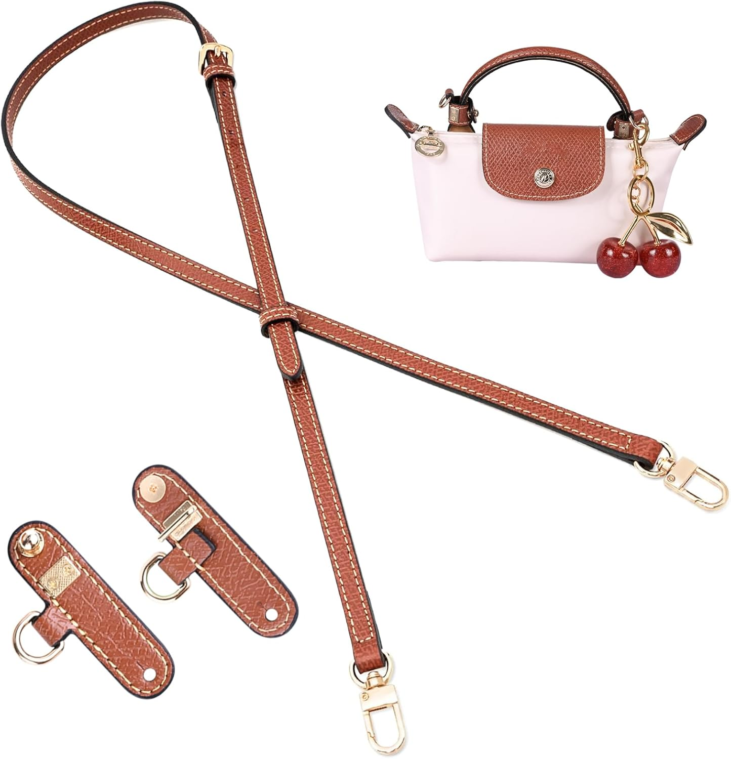 Handbag Straps Replacement, Shoulder Purse Straps Crossbody Adjustable Replacement for Tote Bag Women image number 2