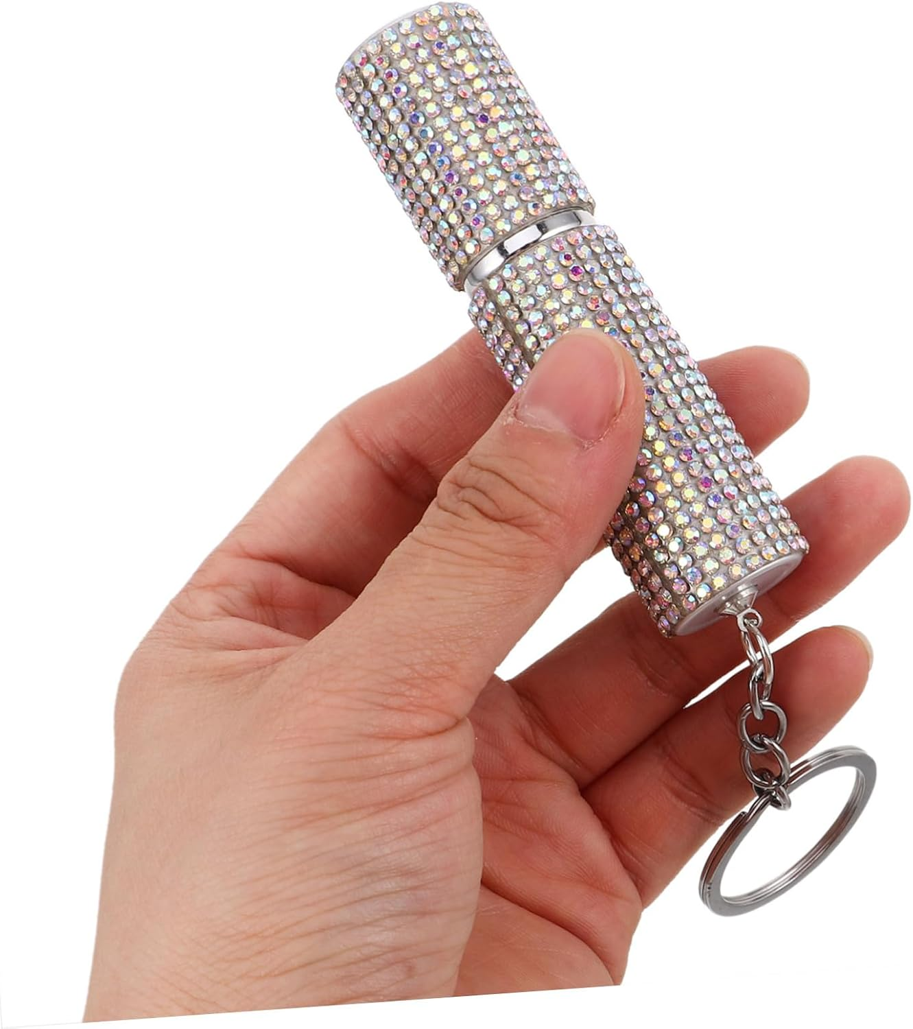 SAFIGLE Elegant Keychain Decorative Backpack Charms Bag Pendant Handbag Pendant Refillable Perfume Bottle Essential Oil Travel Spray image number 1