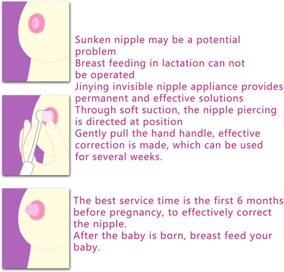 Angzhili 2 Sets Nipple Aspirator Corrector Feeding Sucking for Inverted Nipples Retraction Enlarger Redress Breastfeeding Aid Avent Niplette image number 5