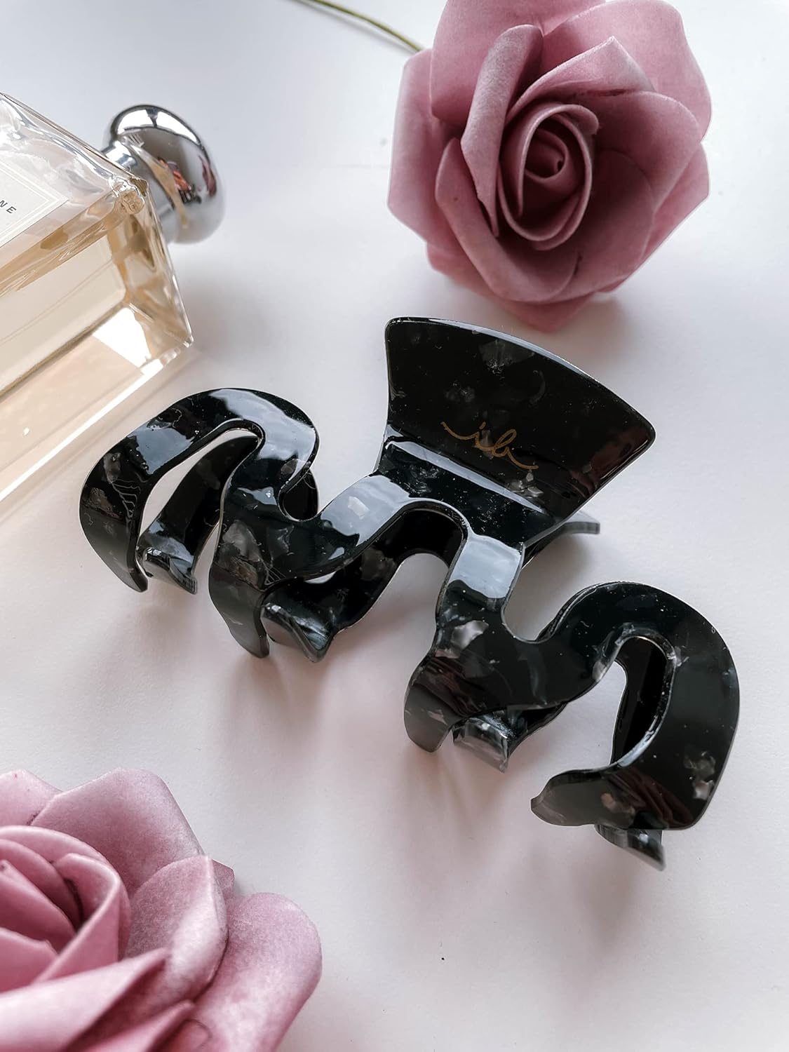 Invisibobble CLIPSTAR Eclipse 2 Pc Set - Large Claw Clips for Thick, Curly Hair - Strong Hold for All-Day Wear - Jumbo Claw Clips - Hair Accessory for Every Occasion image number 1