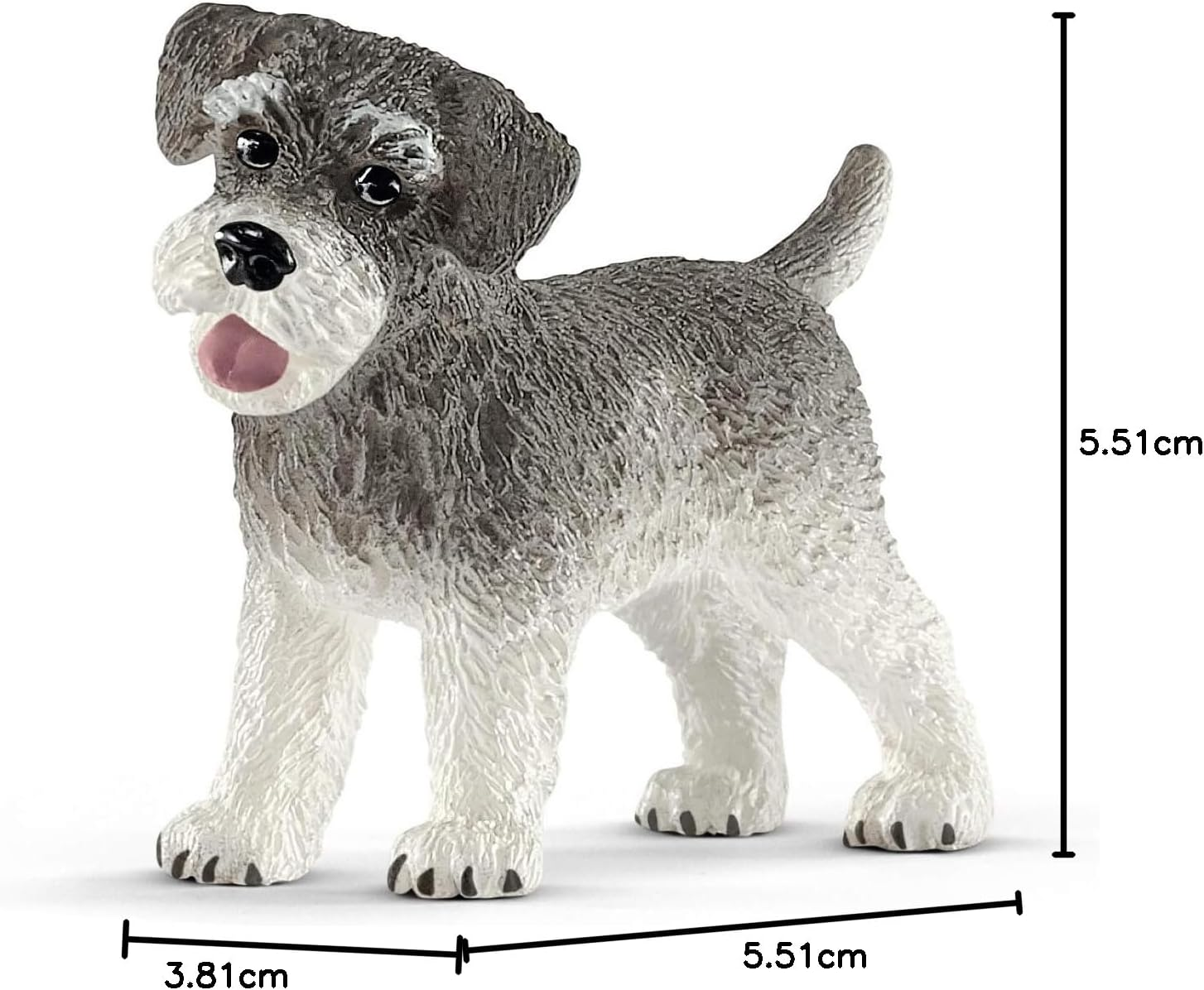 Schleich Farm World, Realistic Cute Dog Toys for Kids Ages 3 and Above, Miniature Schnauzer Toy Figurine image number 5
