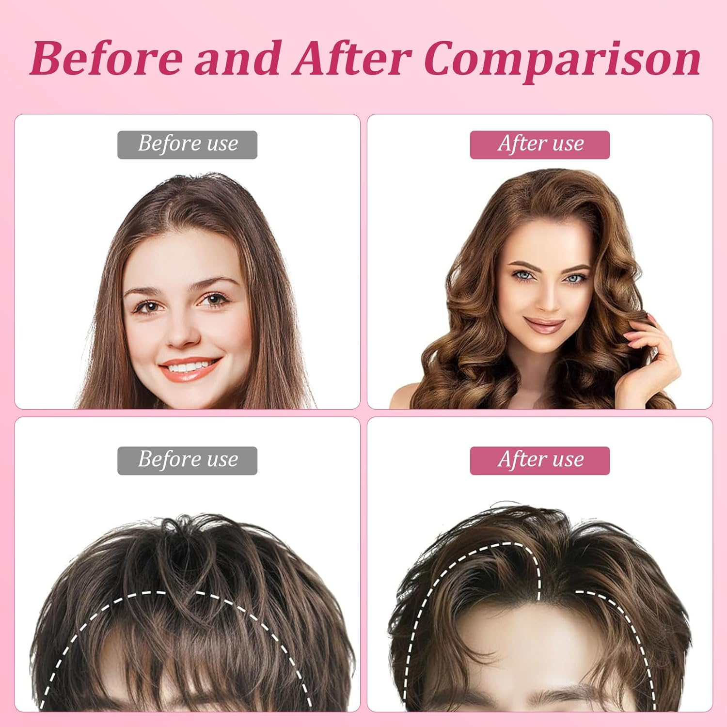 Pack of 2 Volume Clips Hair, Volume Hair Clips, Volume Hair Clips for Hairline, Hair Root Lifting Clips for Men Women Fluffy Bangs Hairstyle (Black)