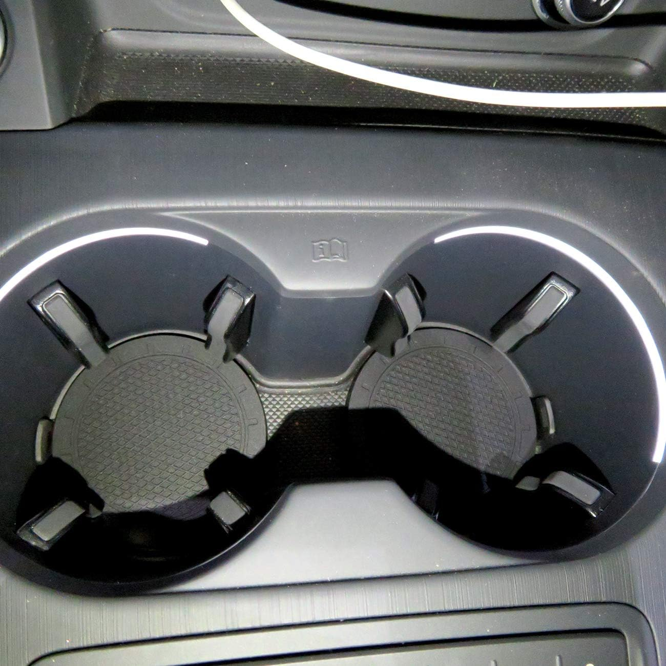 2 Pack Adjustable Folding Cup Holder Insert Cupholder with Screws and Tapes, Plastic Bottle Drink Holder for Caravan Trucks Car Rvs Vans Marine Autos Boats image number 3