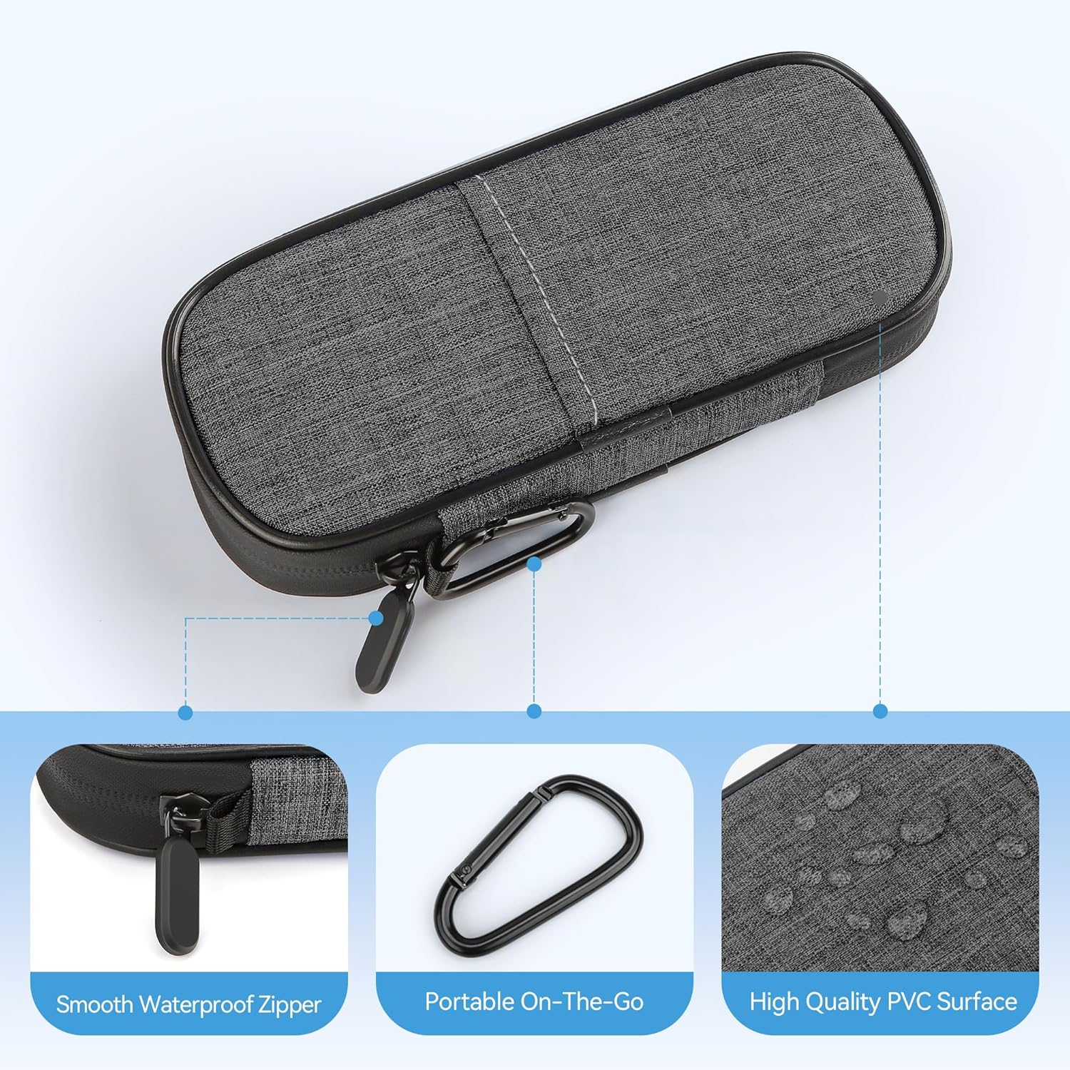 Insulin Pen Cooler Travel Case Diabetic Medication Insulated Cool Organizer with 2 Reusable Ice Packs for Insulin Pen and Other Diabetic Supplies, for the Daily Life and Trip(Grey) image number 5