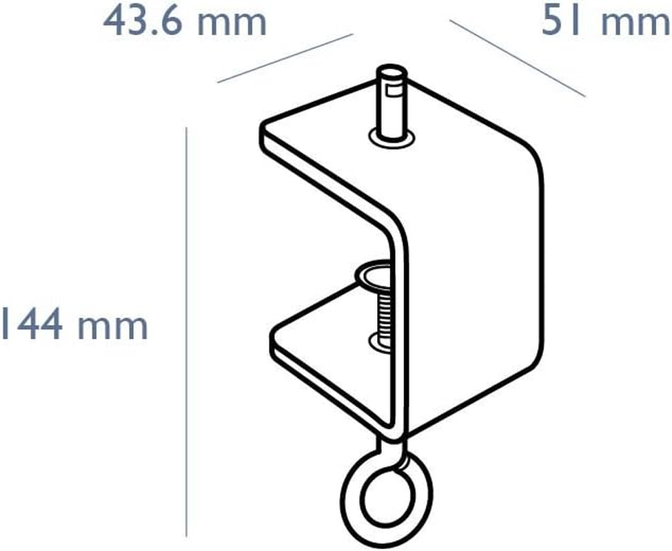 New BENQ 5J.W3P14.001 WIT CLAMP White.B. image number 1