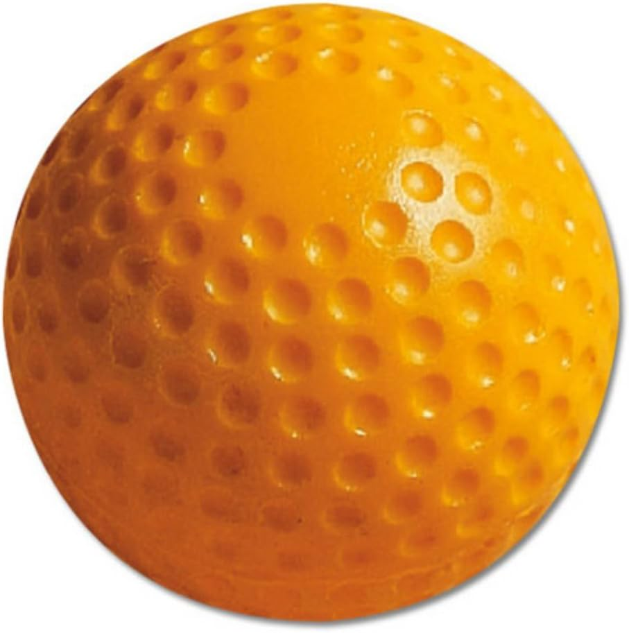 Macgregor Dimpled Baseballs, Yellow, 9-Inch (One Dozen)