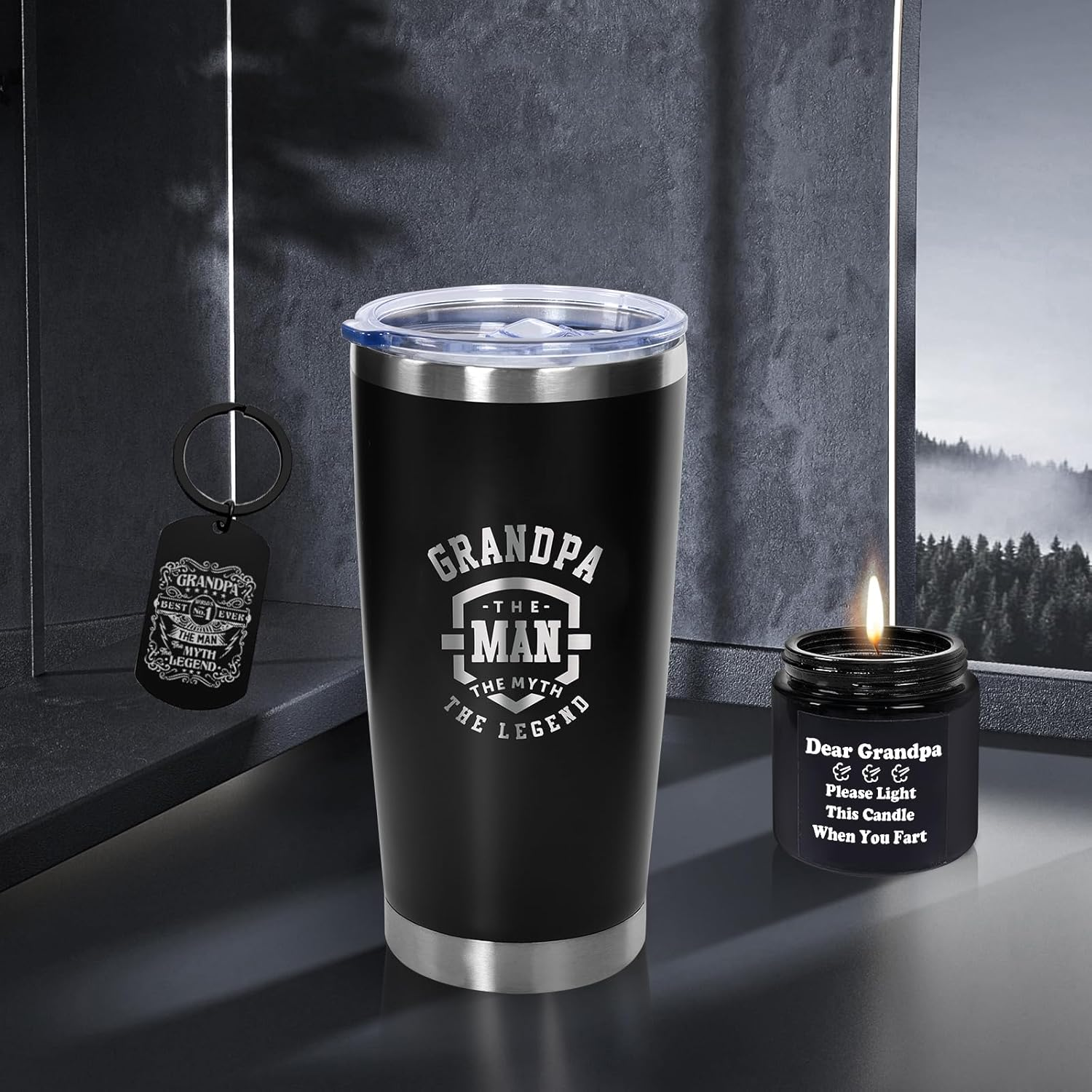 Tecanne Birthday Gifts for Grandpa - Fathers Day Gift Box Baskets for Grandpa, Husband, Men Best Christmas Package Gift Ideas image number 5