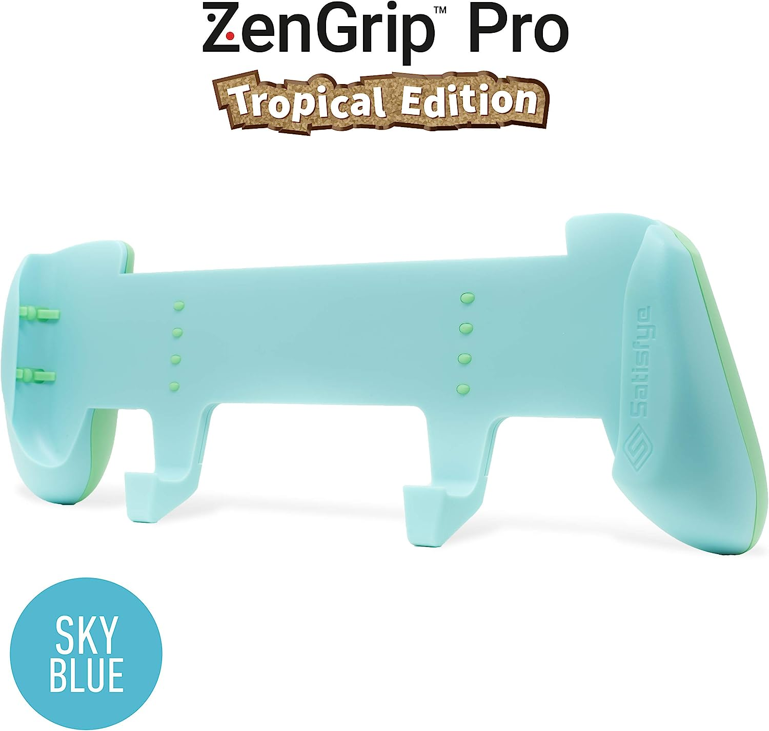 Satisfye - Zengrip Pro Gen 3 OLED, a Switch Grip Compatible with Nintendo Switch - Comfortable & Ergonomic Grip, Joy Con & Switch Control. #1 Switch Accessories Designed for Gamers (Blue) image number 4