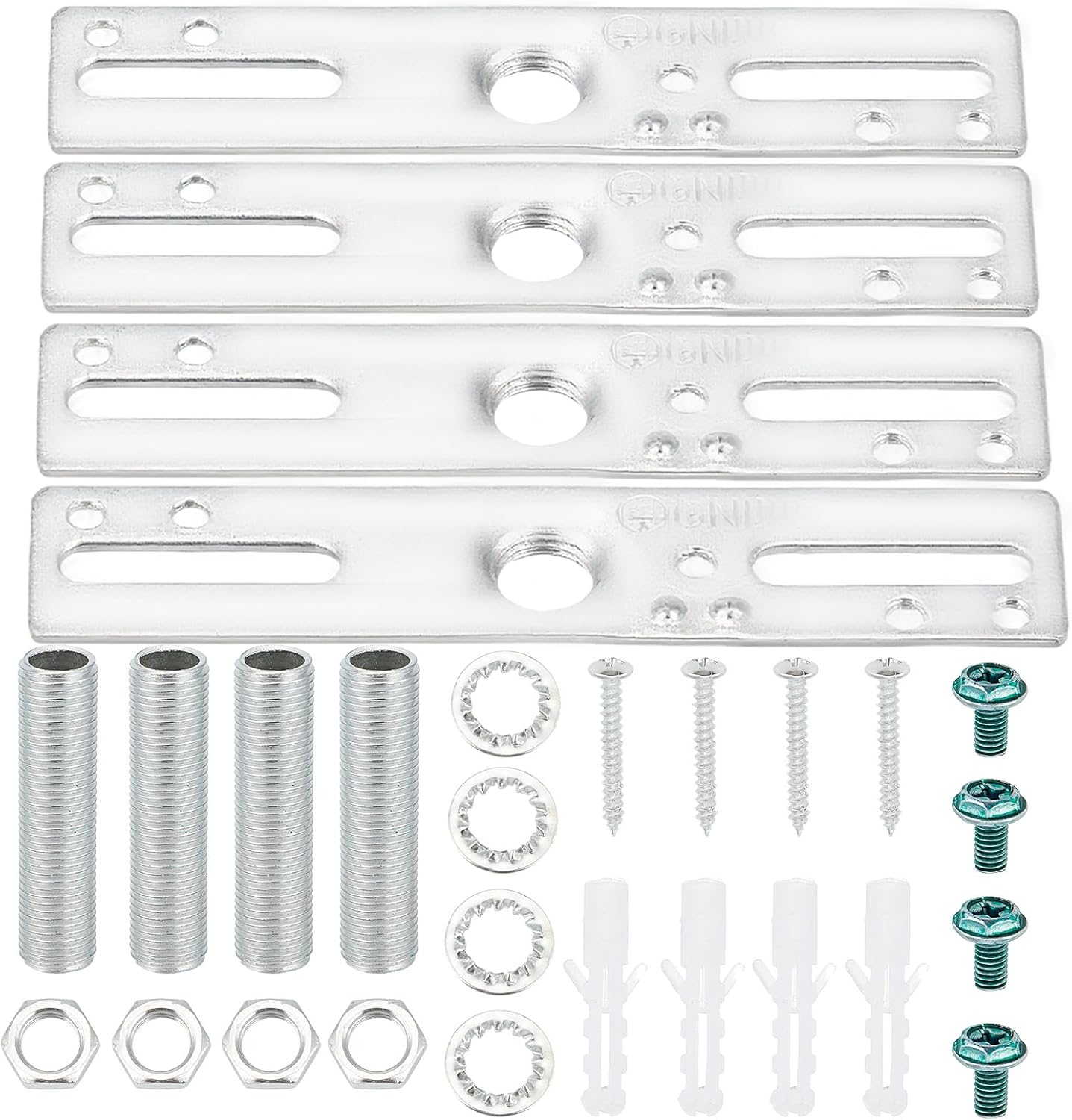 NICENEEDED Set of 4 4 Inch Light Mounting Bracket Kit Crossbar Kit for Ceiling Lighting Fixtures Universal Light Cross Beam Mounting Bracket image number 5