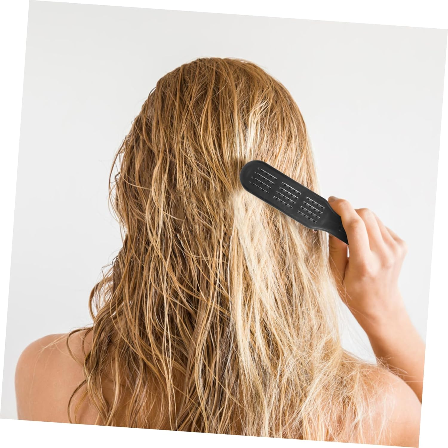 GANAZONO Hair Straighteners Brush Double-Sided Styling Tool Anti-Static Hair Health Smooth Straightening image number 4