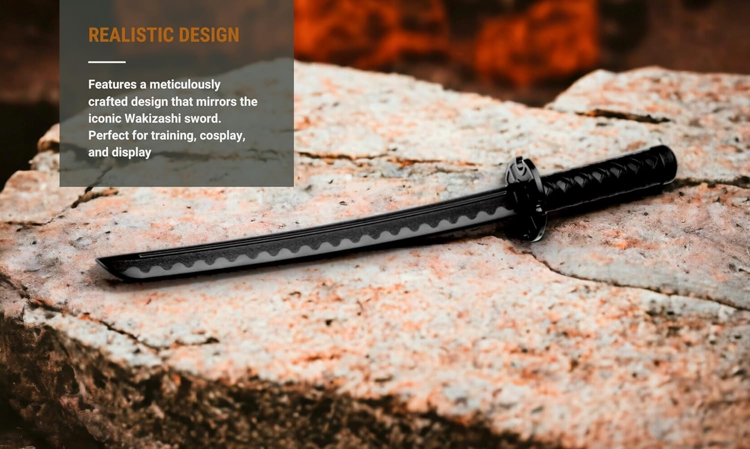 Wilora Polypropylene Wakizashi Training Swords &ndash; Set of 2 Durable Practice Swords for Martial Arts, Sparring, and Training with Lightweight, Resilient Design image number 1