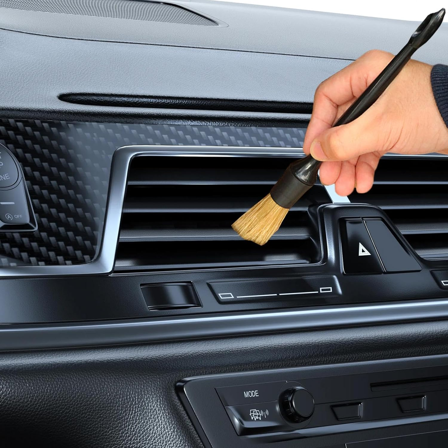 Detailing Brush, Automotive Detailing Brushes, Car Detailing Brush Set, Soft Bristle Cleaning Brushes, Multifunctional Detailing Tool, Paint Cleaning Brushes, Leather Care Brush for Interior Exterior image number 5