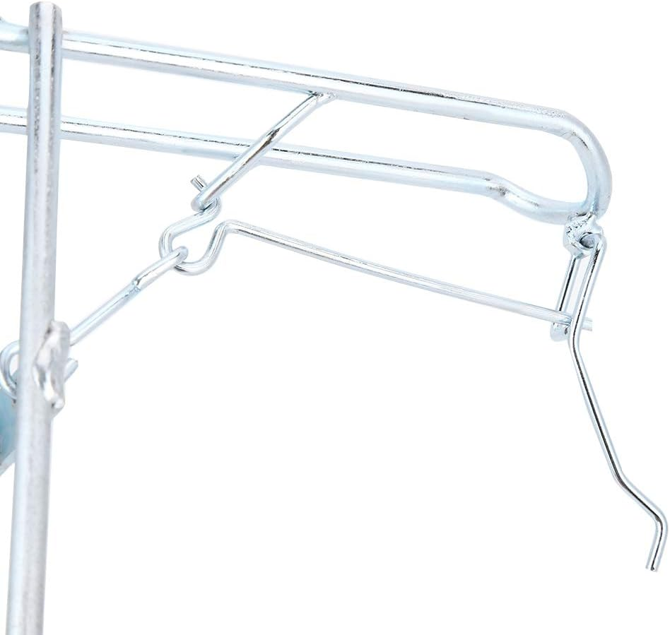 Fishing Rod Bracket, Lightweight Stainless Steel anti Rust Portable Fishing Rod Holder Practical Durable Dual Spring Fishing Pole Metal Stand Support Accessory