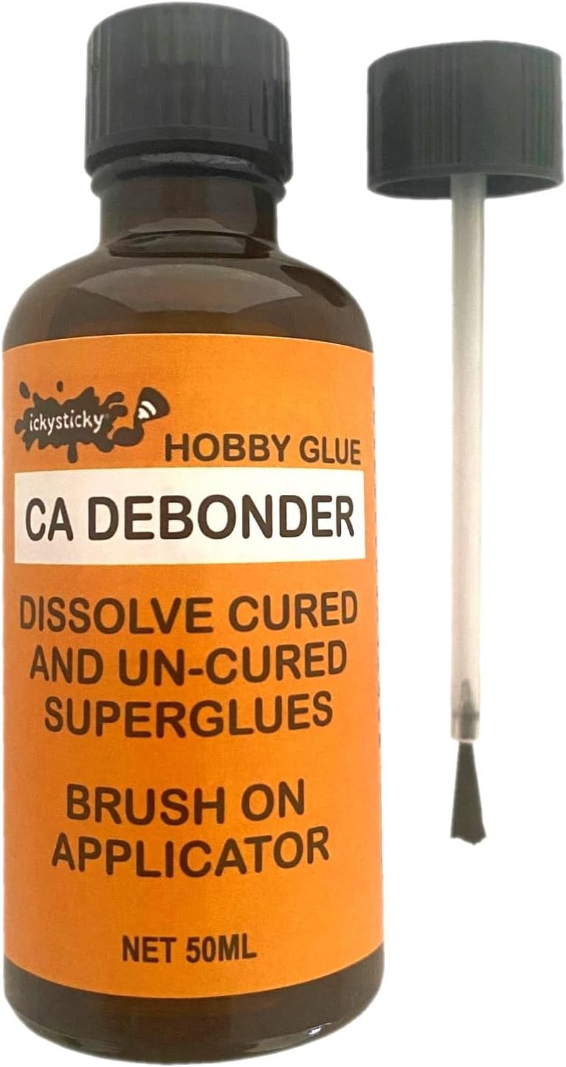 Ickysticky Hobby Glues CA Debonder 50 Ml Premium Superglue Wood, Craft, Metal, Plastic, Model Kits, DIY, Home, Office