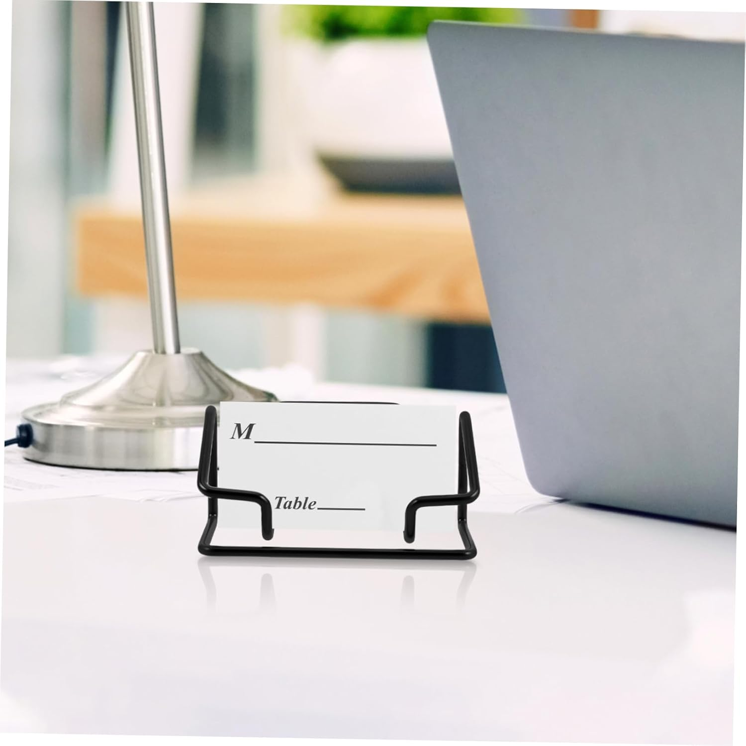 Cabilock Stylish Business Card Storage Rack Card Holder Stand Office Desk Accessory Organiser Display image number 1