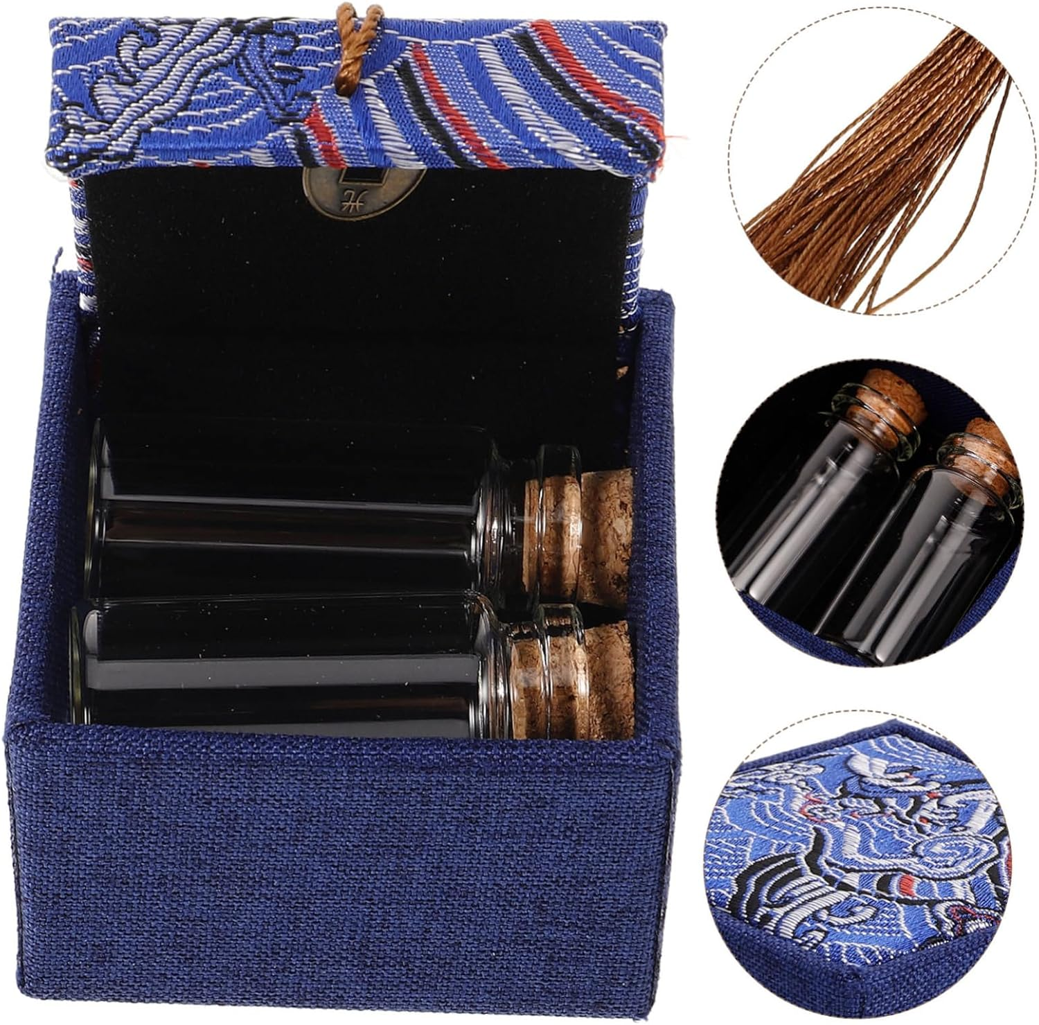 Baby Fetal Hair Keepsake Box and Milk Teeth Preservation Bottles Set, Diy Newborn Hair and Teeth Souvenir Storage, Red Collection Case for Infant Memory Preservation image number 6