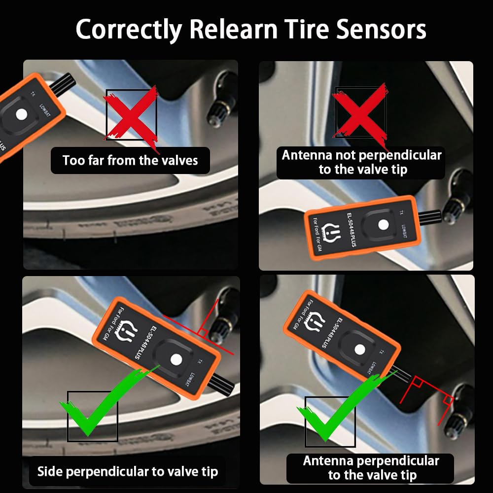 Super EL50448 plus 2-In-1 TPMS Reset Tool for GM for Ford Vehicles Tire Pressure Monitor Sensor Relearn Tool 2025 Edition image number 6