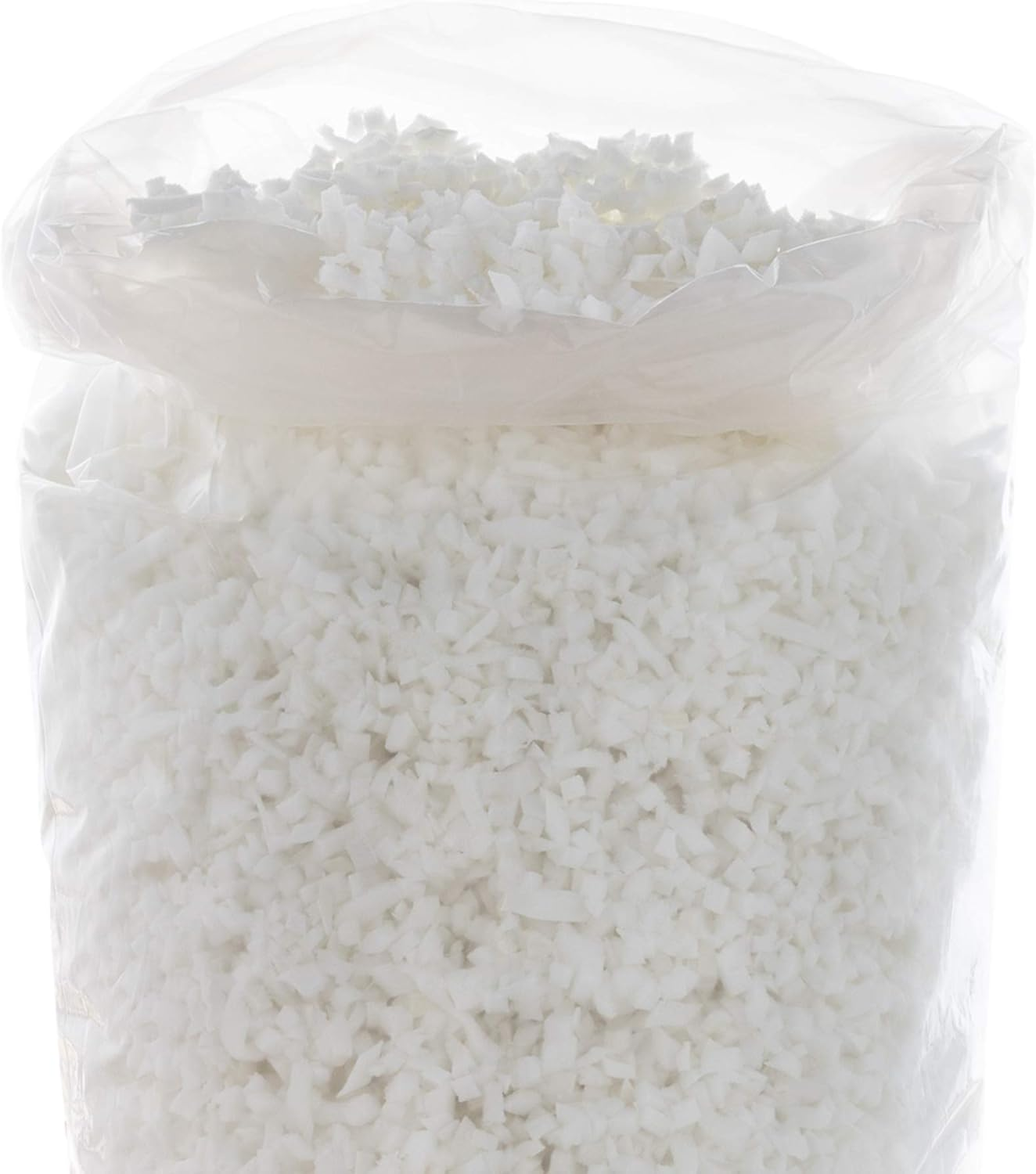 Linenspa Premium Shredded Memory Foam - Premium All White Craft Foam - Replacement Fill for Pillows, Bean Bags, Chairs, Dog Beds, Stuffed Animals, and Crafts, 2.5 Lbs