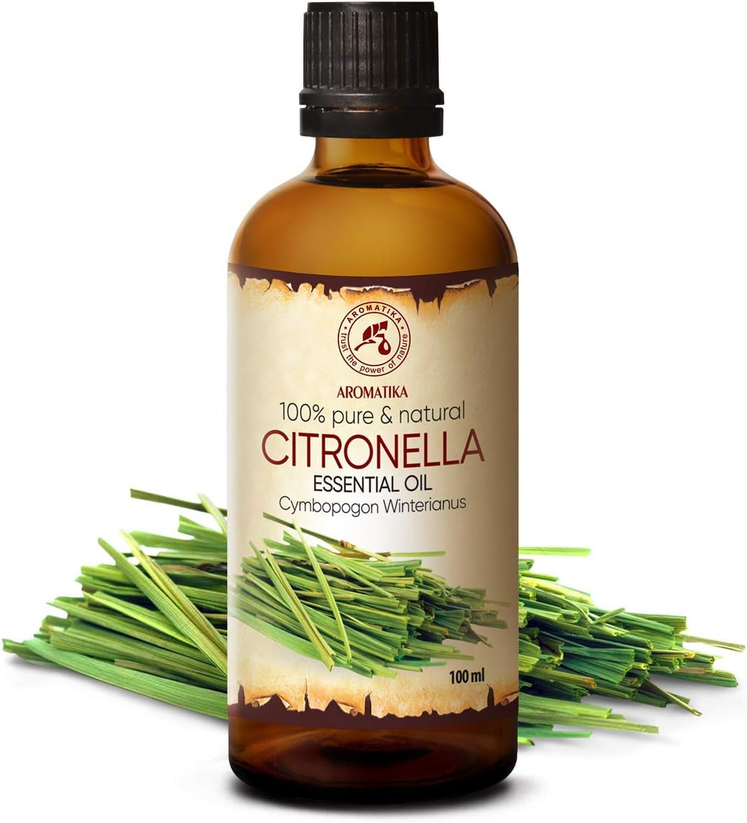 Citronella Oil 100Ml &ndash; Cymbopogon Winterianus &ndash; 100% Pure & Natural Fragrance Oil for Sauna, Aromalamp, Cosmetics, and Home Use image number 1