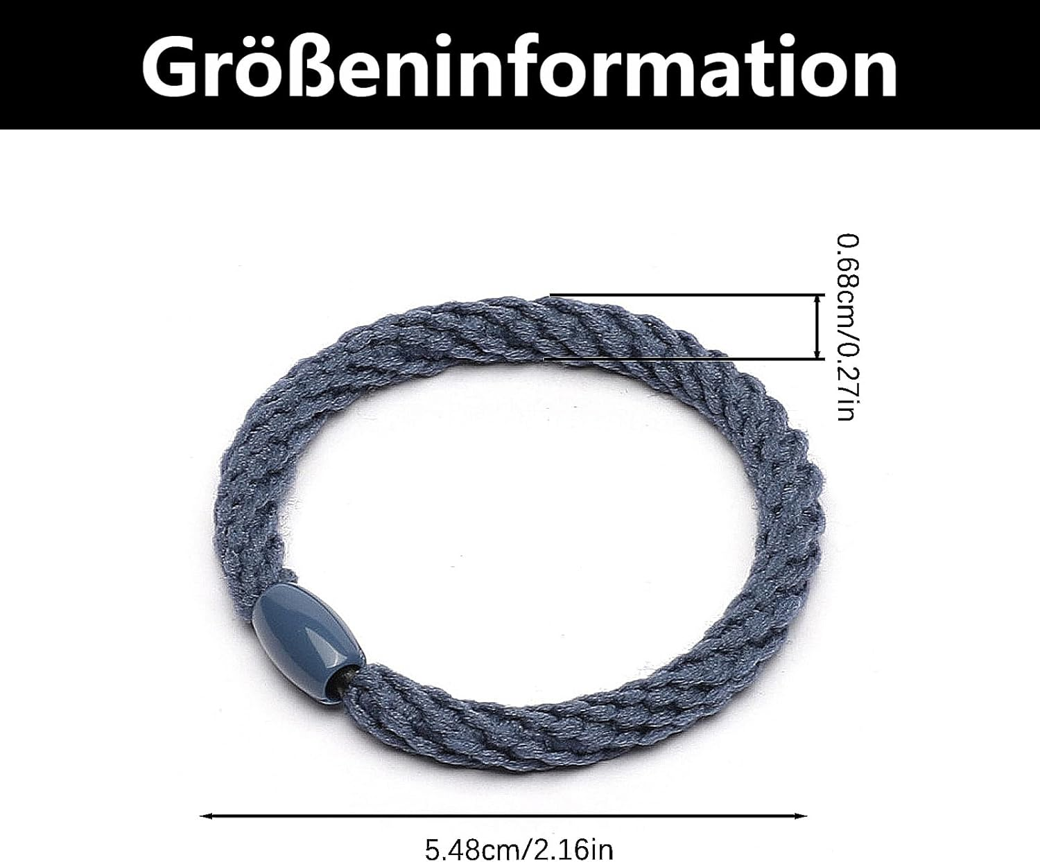 Pack of 12 Braided Hair Scrunchies, Hair Bobbles Ladies, Plait Holder, Braided Hair Scrunchies, for Women and Girls, Elastic Hair Bobbles, Reusable