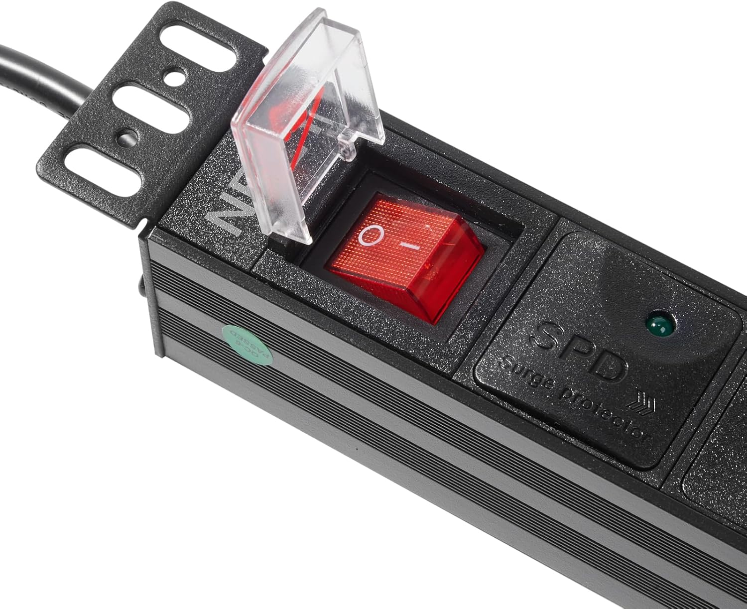 19" 1U Rack Mount PDU with Surge Power Strips 8 Way 10A 6FT Wall Mount Outlet Power Strip Heavy Duty, Power Distribution Unit for Cabinet image number 1