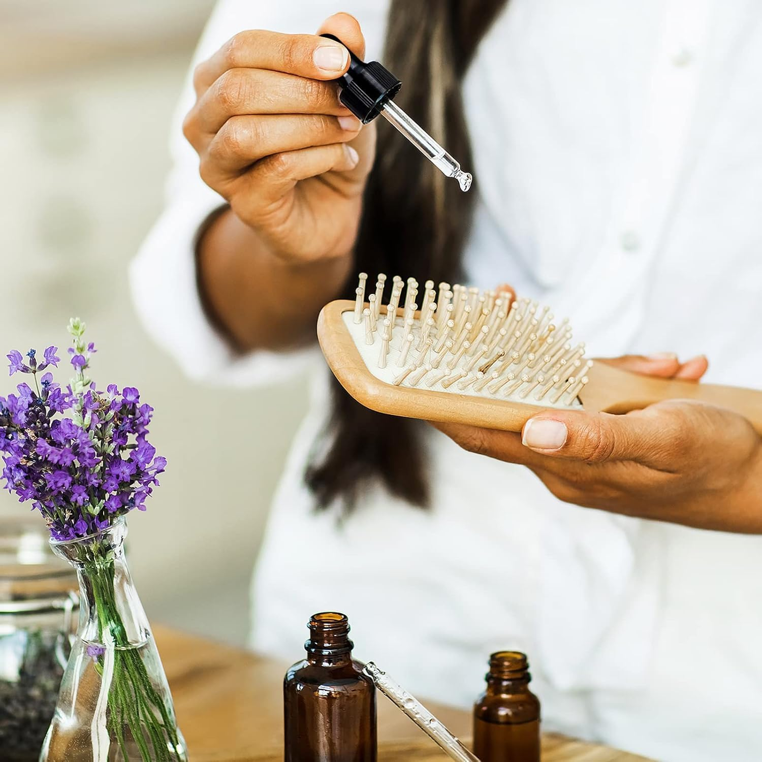 4 Amber Glass Dropper Bottles, Tincture with Droppers Leak-Proof Essential Oil Bottles, Essential Oil Refills(30-50Ml) image number 5