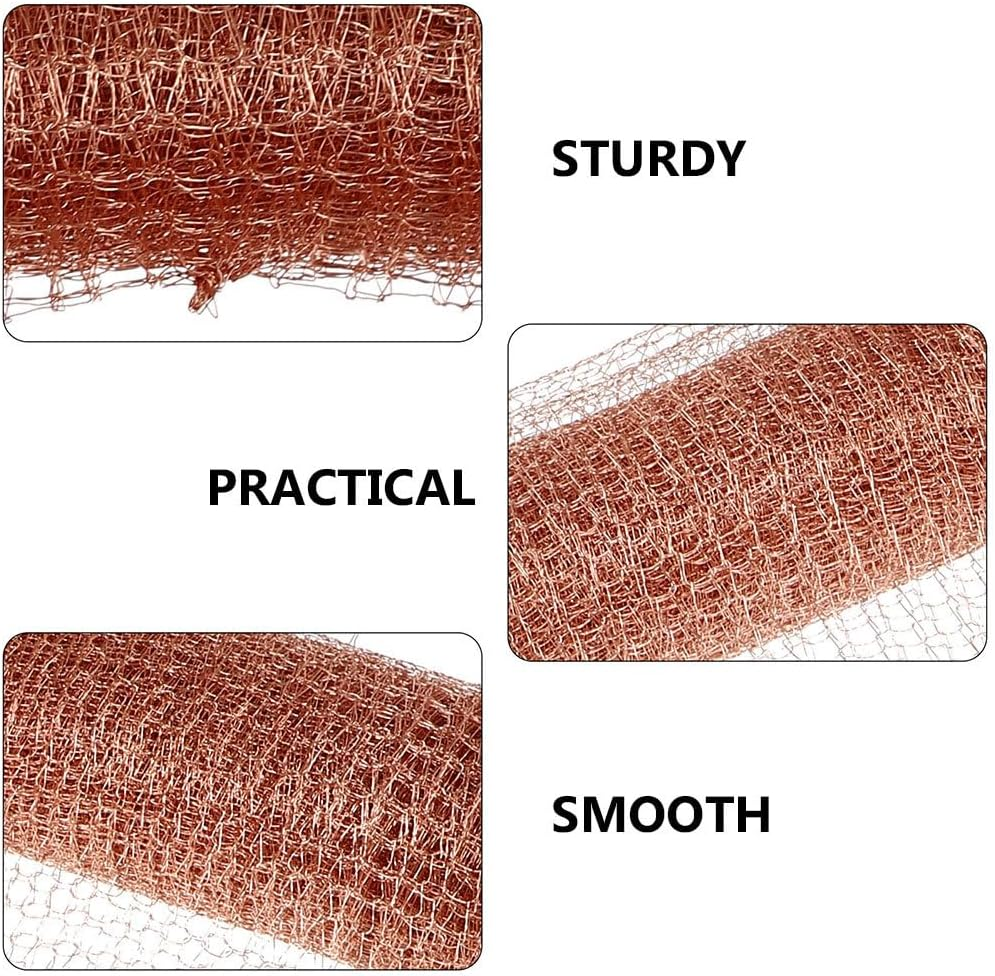 1 Roll 127M Copper Weep Hole Cover - Rodent Wire Mesh Roll for Mice and Rat Control, Hole Blocker and Filler, Ideal for Prevention image number 2