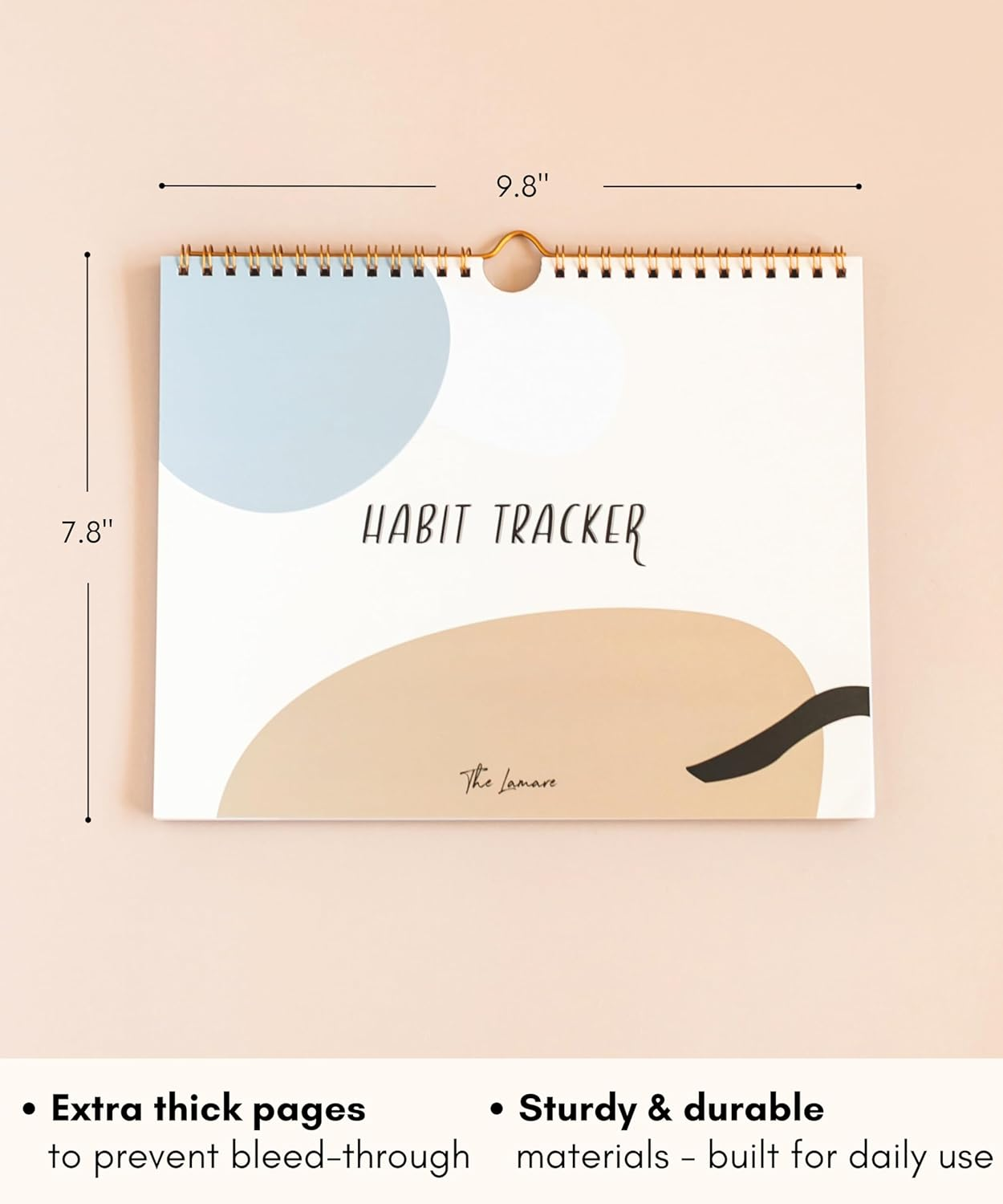 Lamare Habit Tracker Calendar - Inspirational Habit Journal with Spiral Binding - Daily Habit Tracker Journal and Goal Board - Motivational Goal Journal - Great Tool for Productivity and Workout image number 2